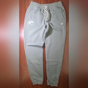 ASICS Jogger Sweatpants Womens M Sage Green Athletic Lounge Athleisure EUC